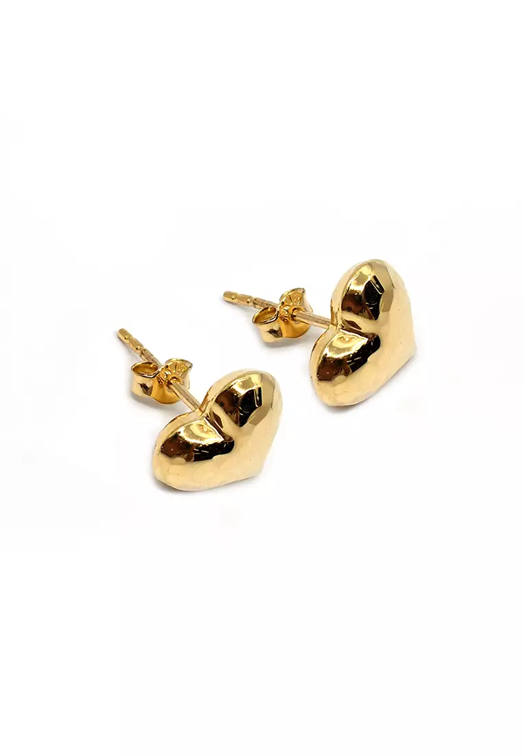 18K Italian Made Yellow Gold Earrings
