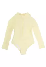 Baby Yellow/Vanilla Crinkle Stripe