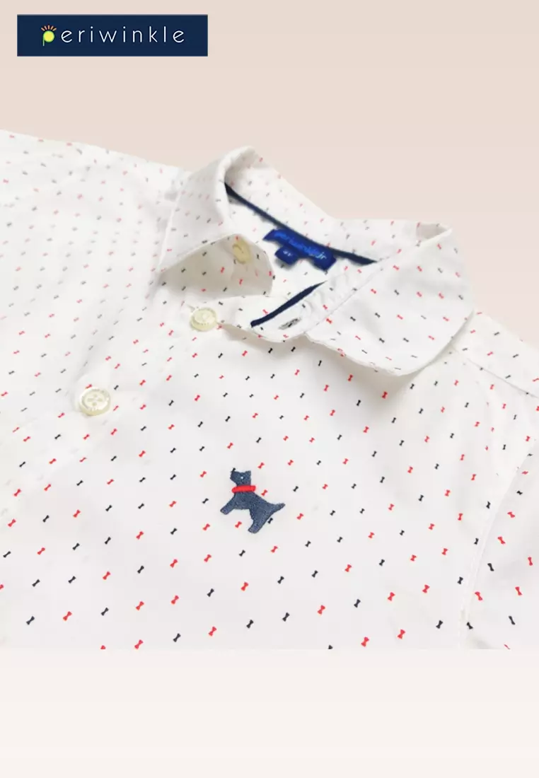 Dylan Boys Allover Print Long sleeved Buttoned Shirt