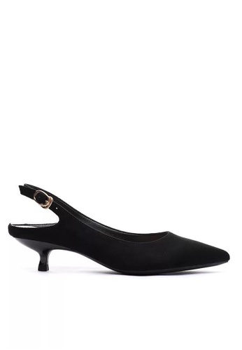 Twenty Eight Shoes black Slingback Heel 295-30 4F06BSH45809D8GS_1