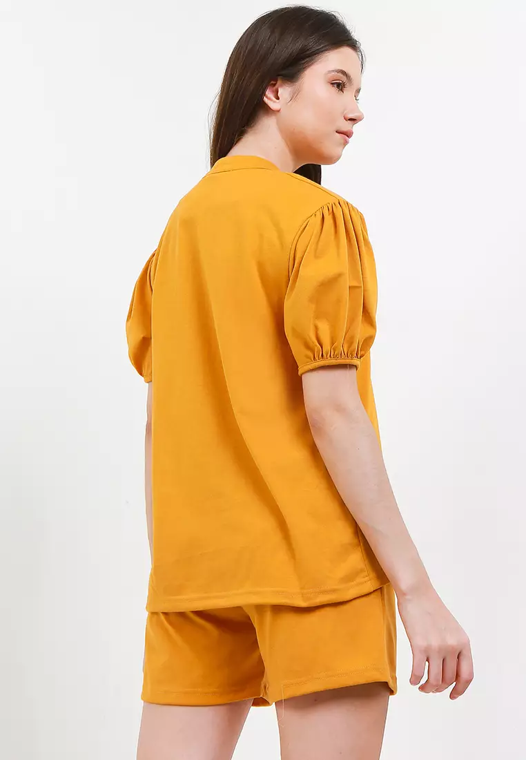 Pyama Baju Tidur Short Sleeve Short Pants Set Sleepwear