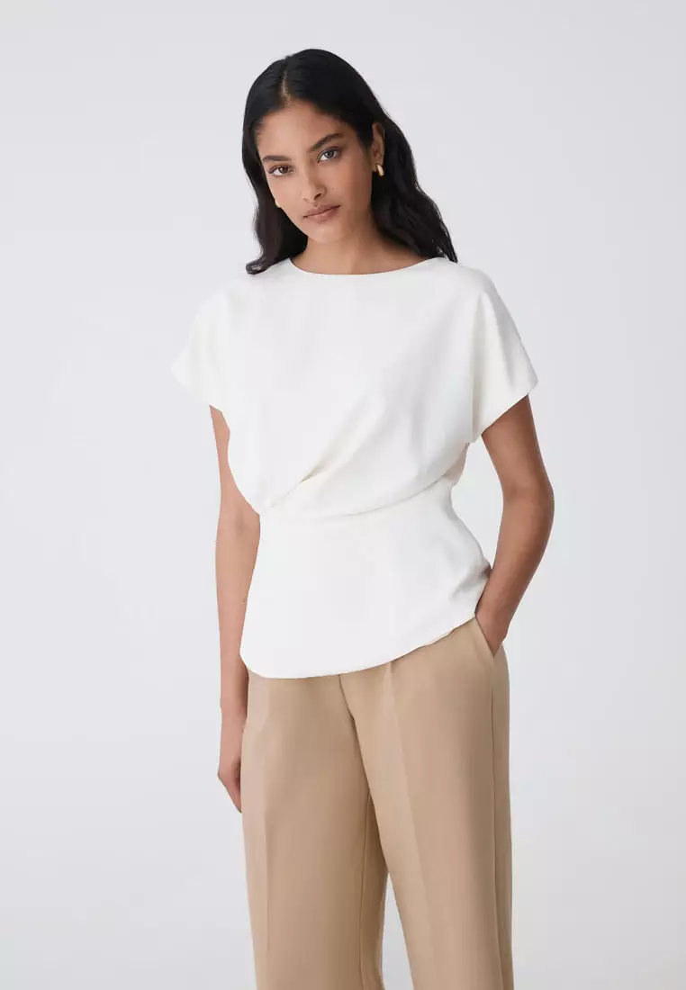 Bonnie Gathered Peplum Top