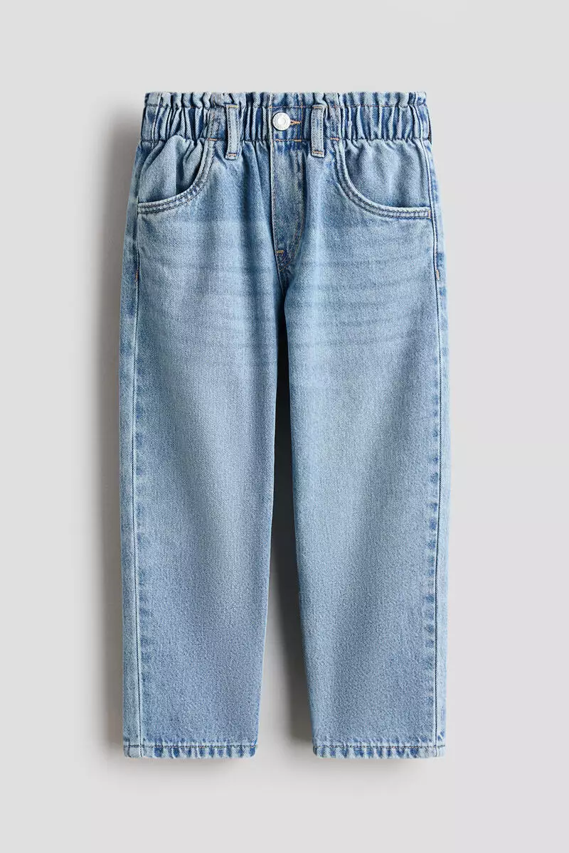 Relaxed paper bag jeans