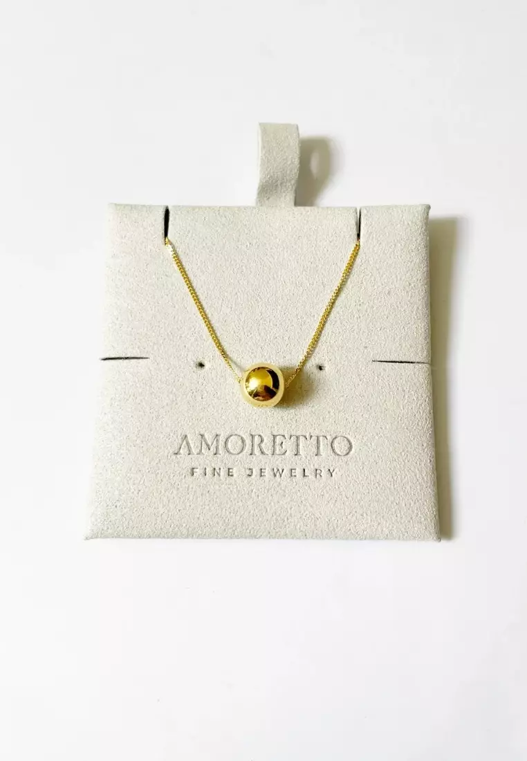 La Sfera 18K Gold Ball Necklace in Medium