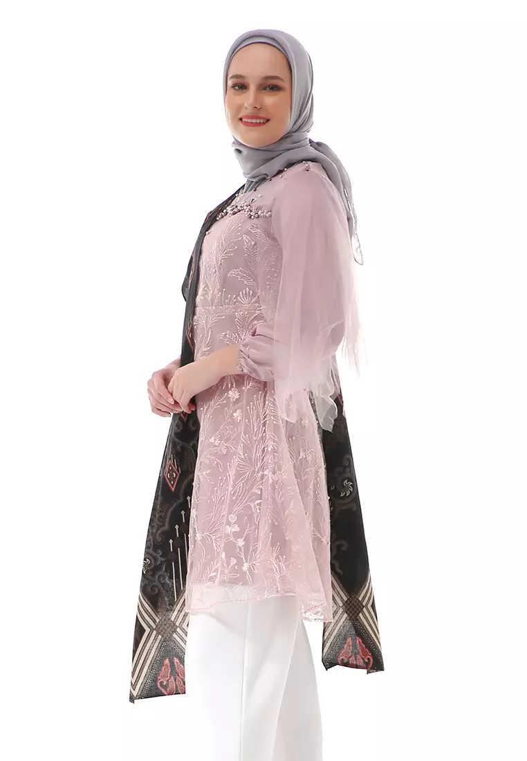 Monaliza Tunik Batik Atasan Wanita Couple Series Regular Fit - Rose Gold