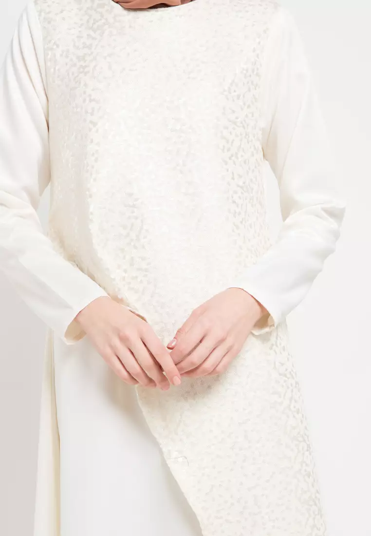 Sabia Maxi Dress In Off White