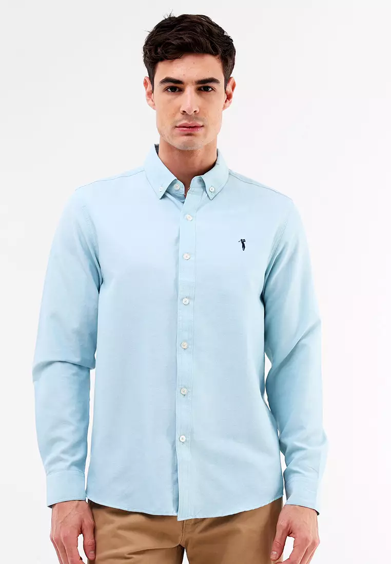 Woven Polo Long Sleeve