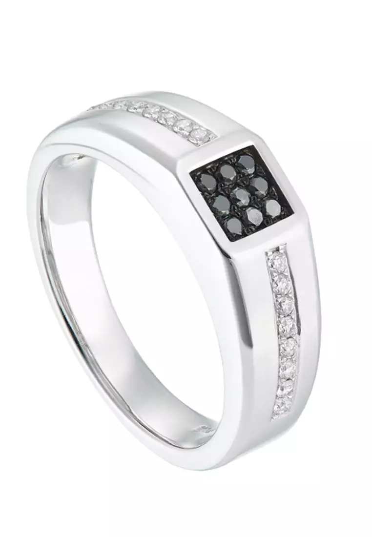 Real diamond ring for men hot sale