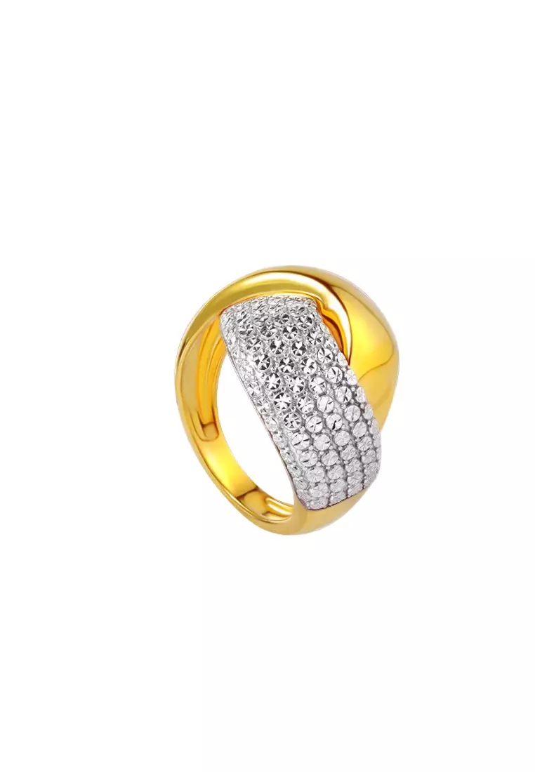 TOMEI High Polishing Ring, Yellow Gold 916