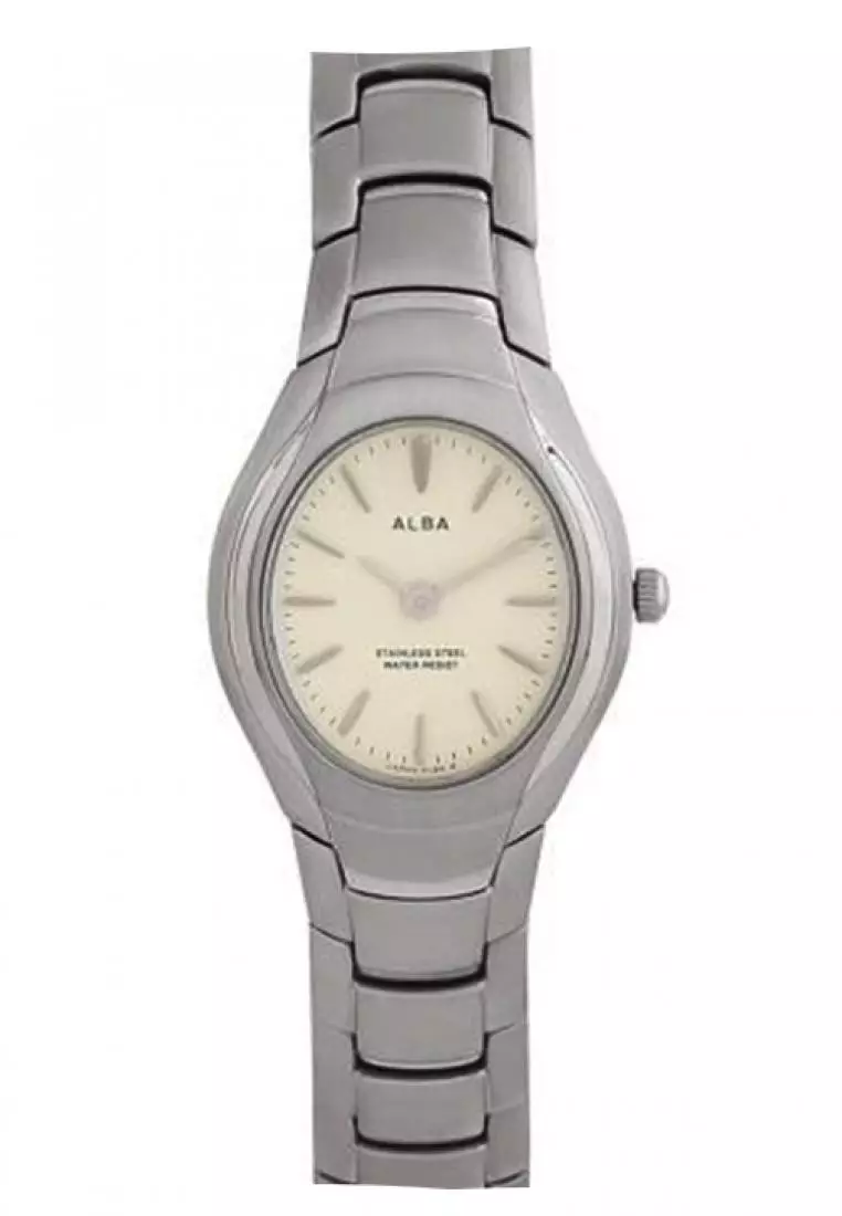 Jam Tangan Wanita Alba Original ATAQ09 Strap Stainless Steel Silver