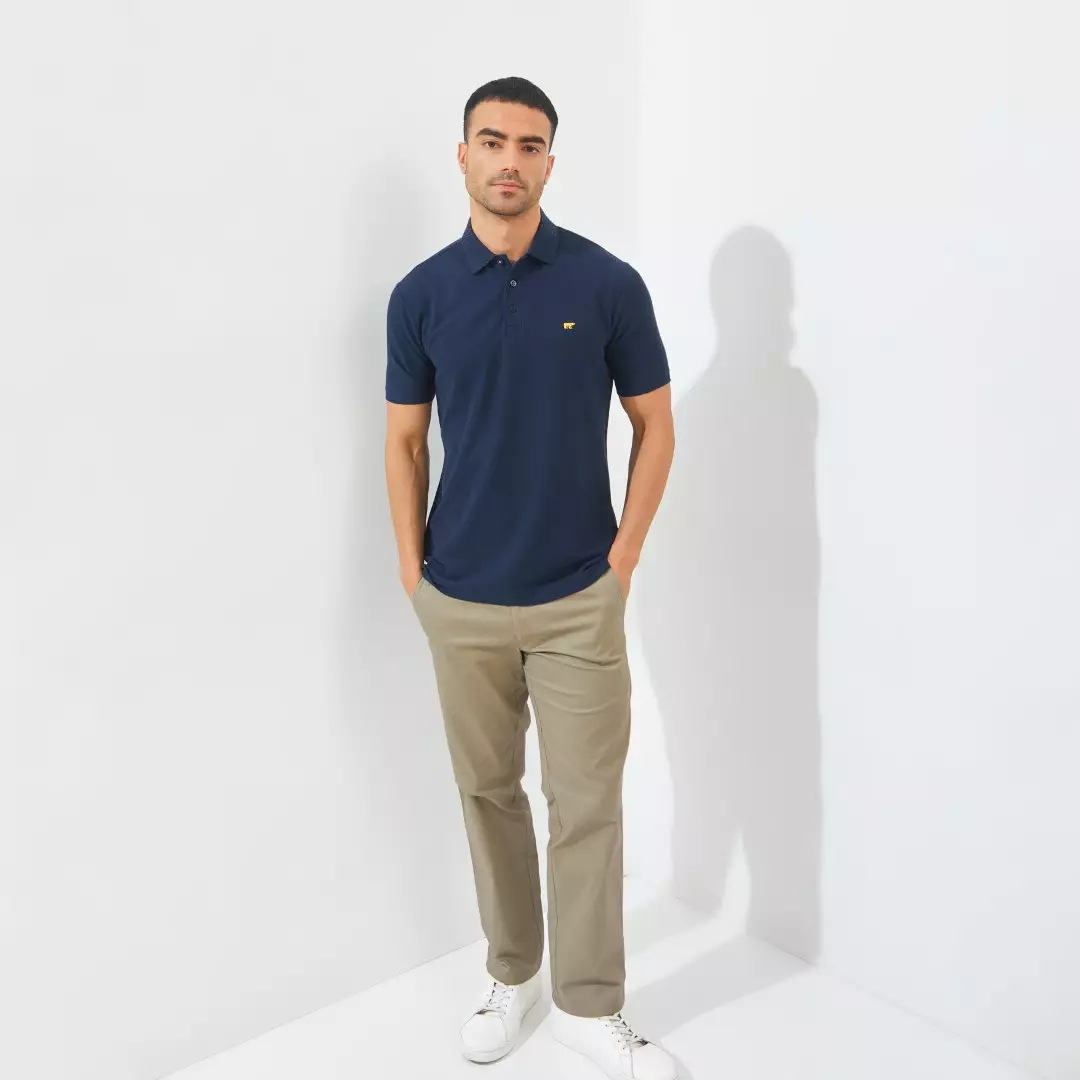 Jack Nicklaus Edgar Polo Shirt Pria Regular Fit Navy Colour Navy