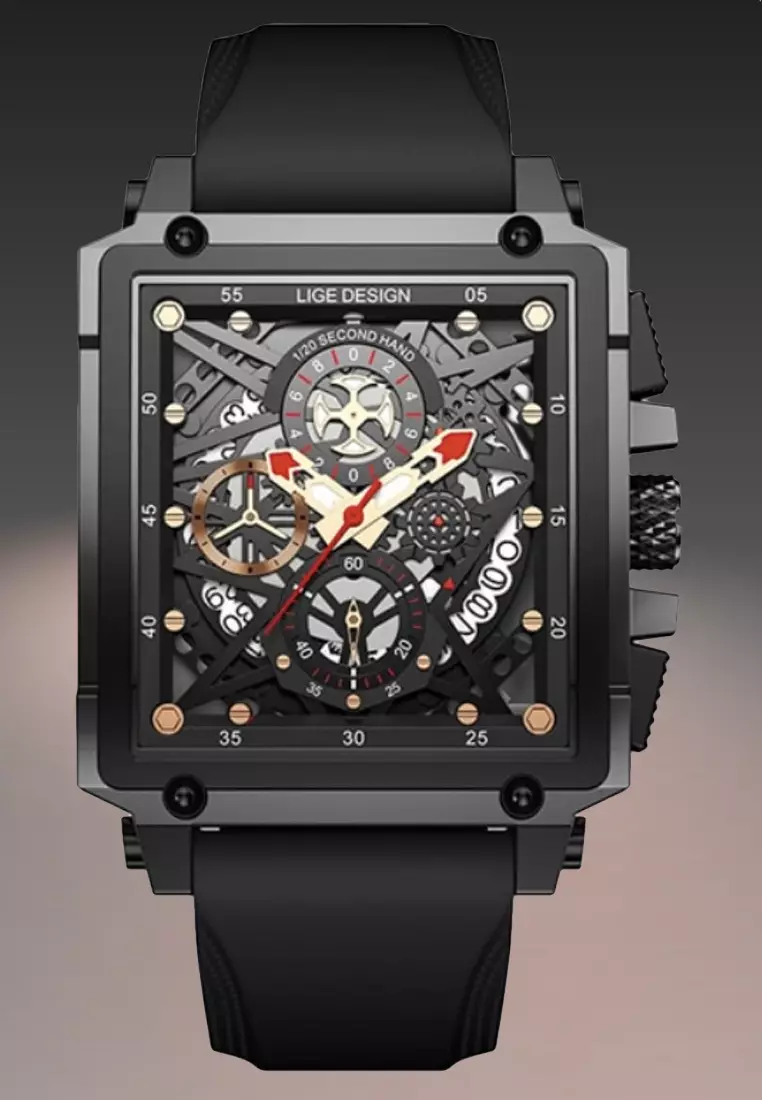 Advanced night discount light quartz watch