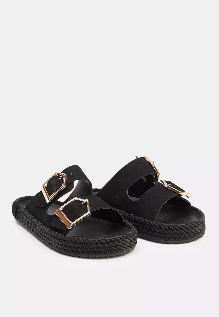Dual Buckle Sandals