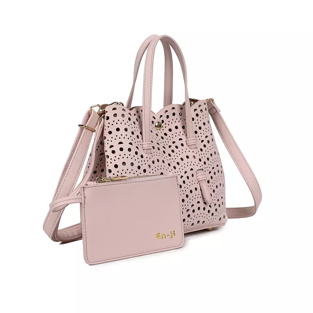 En-ji Sosan Handbag Wanita Warna Ballerinapink