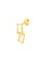 TOMEI TOMEI Dangling Earrings, Yellow Gold 916 (9Q-YG1234E-1C) (2.75g) 63218ACEDB281AGS_2