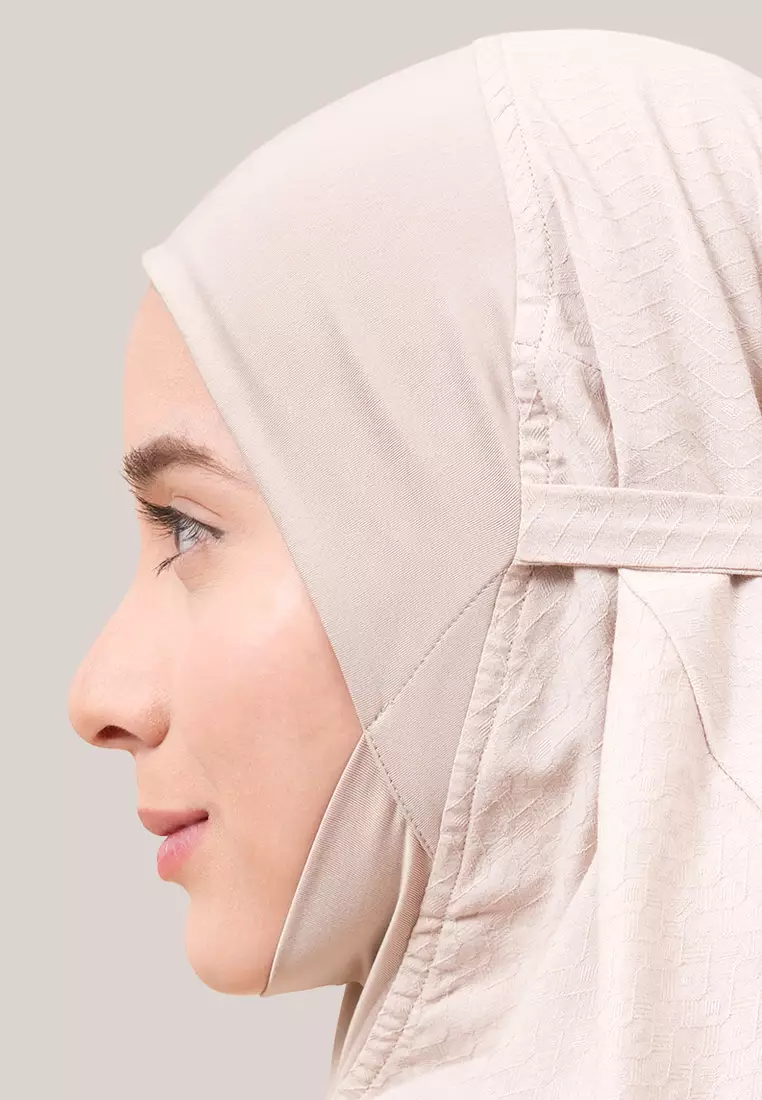 Siti Khadijah Telekung Flair Yumna Travel Set in Cream Latte