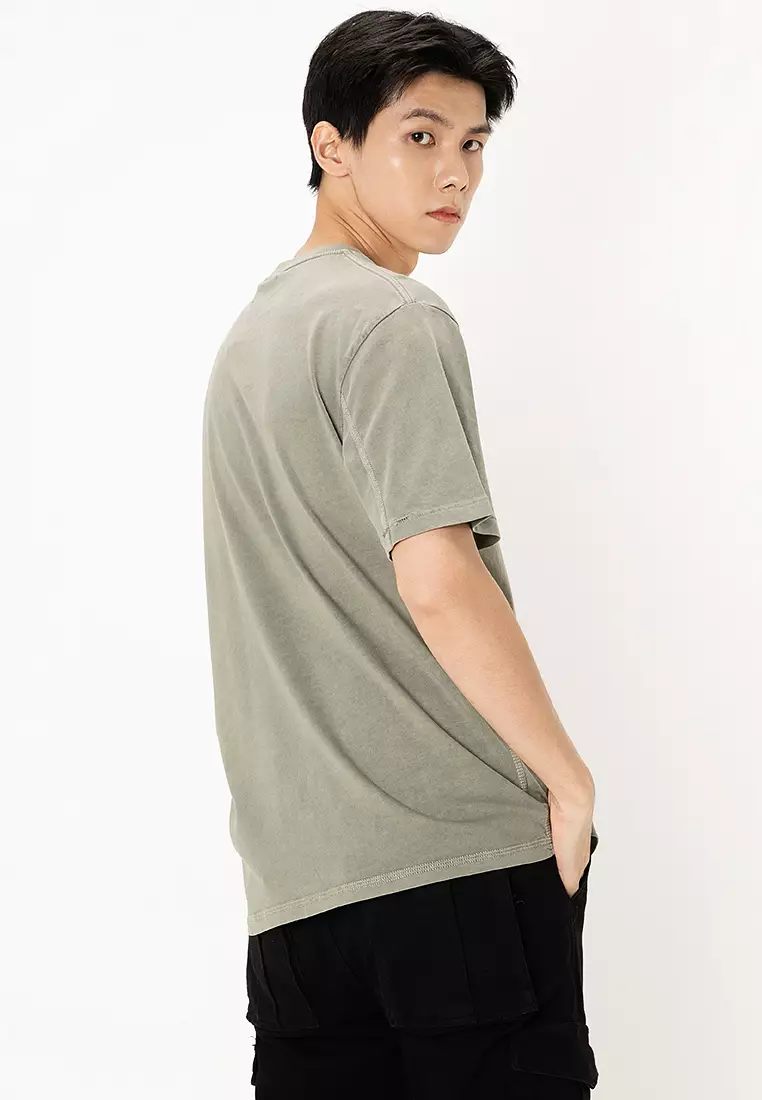 Contrast Stitch Pocket T-shirt