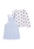 Levi's blue Levi's Girl Toddler's Long Sleeves Top & Skirtall Set (2 - 4 Years) - Kentucky Blue C88C8KA38FAAC6GS_2