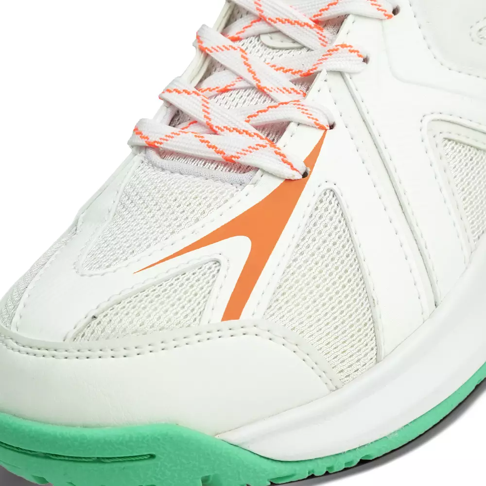 Eagle Sepatu Badminton Vanquish - PUTIH/TOSCA/ORANYE