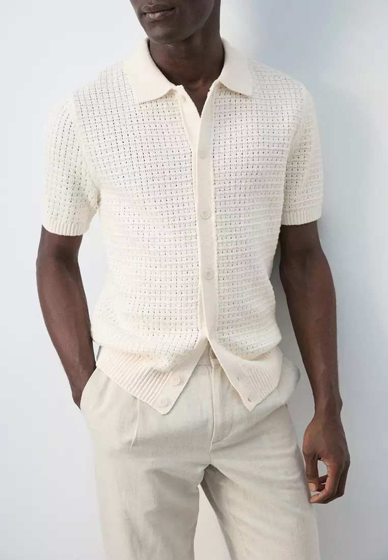 Openwork Knitted Shirt