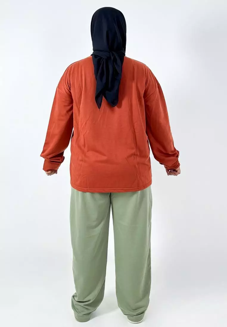 Set Sporty Alena (Setelan Baju Olahraga) Training Bigsize Anti UV