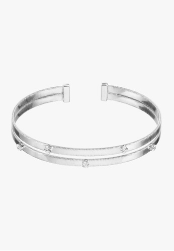 Forever K silver FOREVER K- Simple-cuff bangle (Silver) 817A2AC9B6636DGS_1