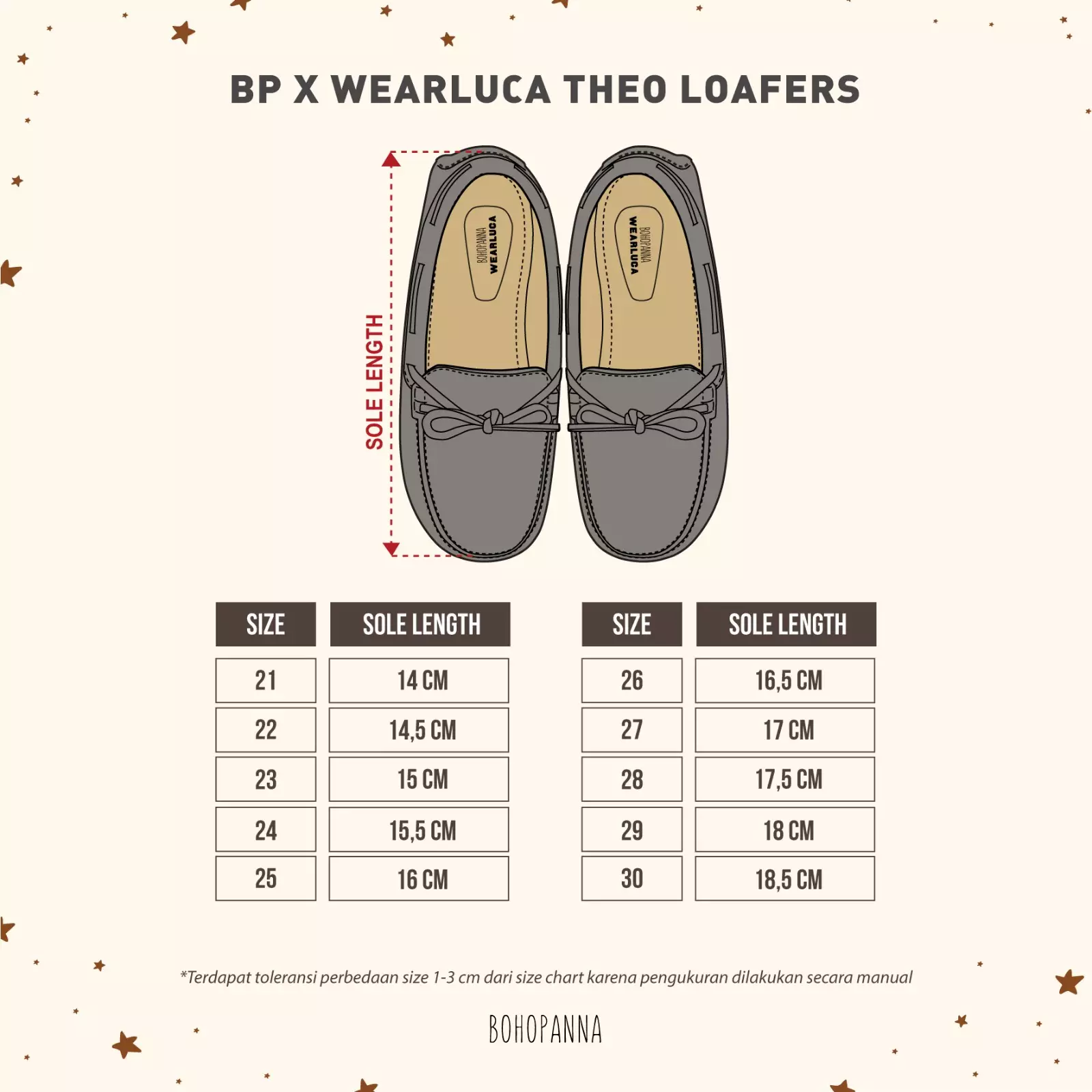 BOHOPANNA - BOHOPANNA X WEARLUCA - THEO LOAFERS - SEPATU SANDAL ANAK