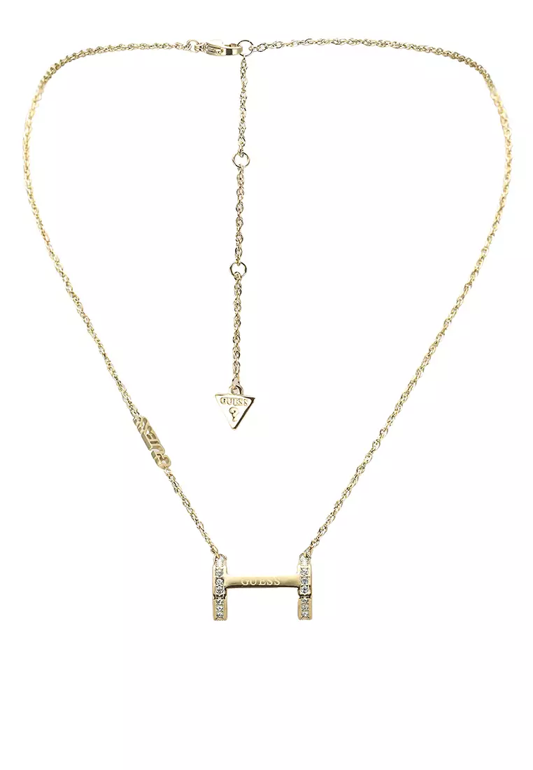 Gold guess hotsell necklace