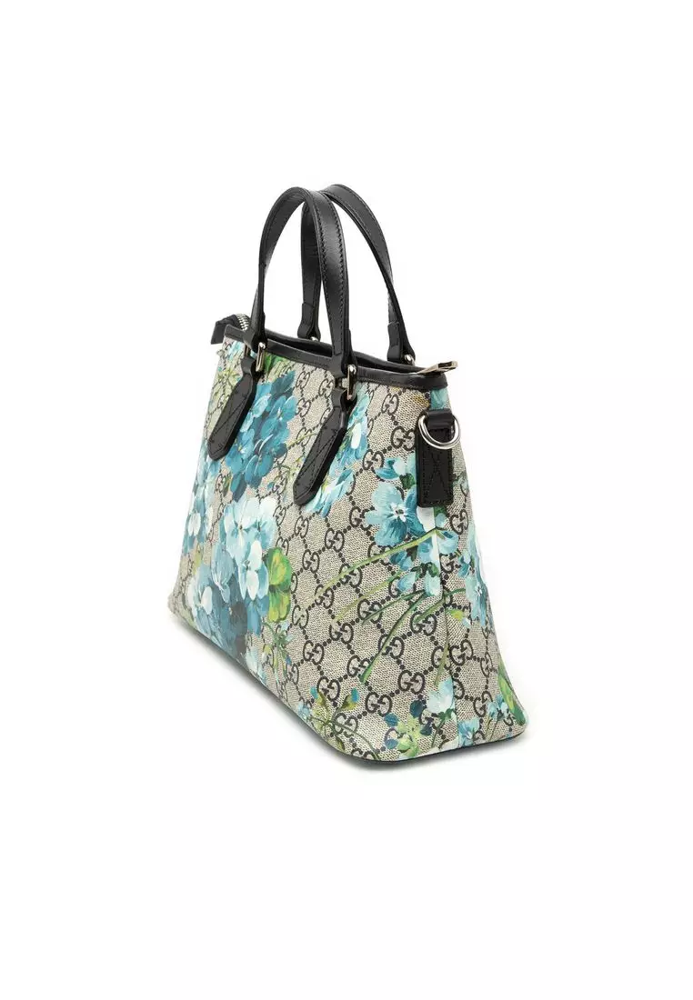 Pre-Loved Gucci Gg Supreme Blooms Satchel