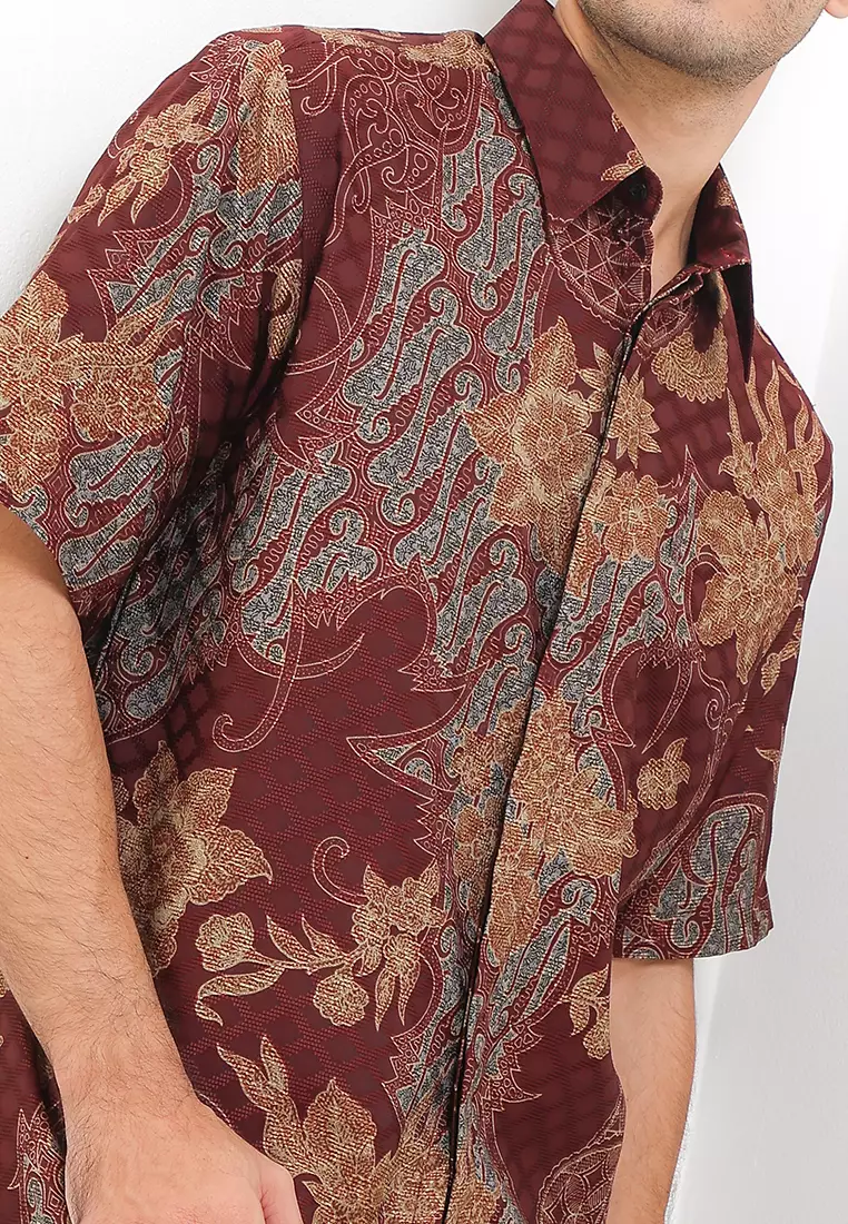Hem Regular Fit Batik Parang Kembang