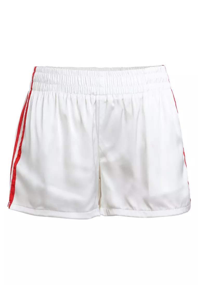 Celana Pendek Spice Bergaris Warna Putih