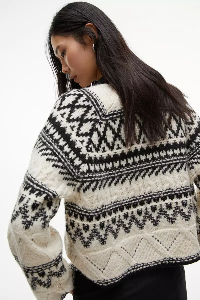 ジャケットその他 HUE Jacquard Lace Jumper (2 color) BBP3009 Jacquard-knit jumper - Light pink/Shine - Ladies | H&M