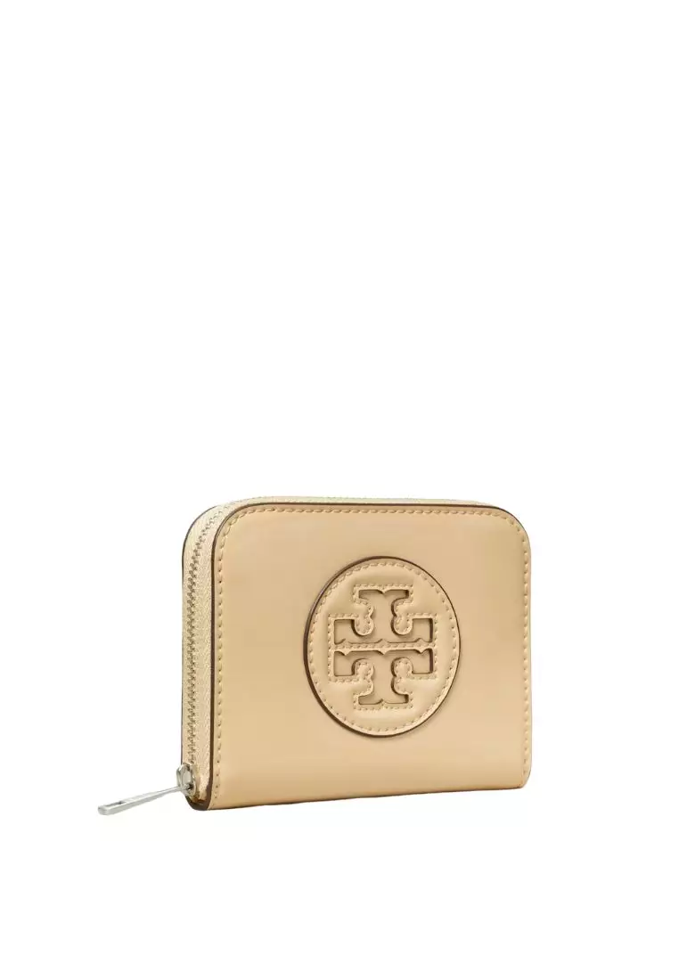 Ella Bio Patent Small Zip Wallet Vanilla Soft Serve