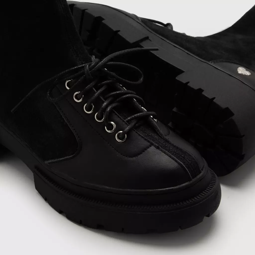 Adorable Projects - Picha Boots Genuine Leather Black - Sepatu Wanita