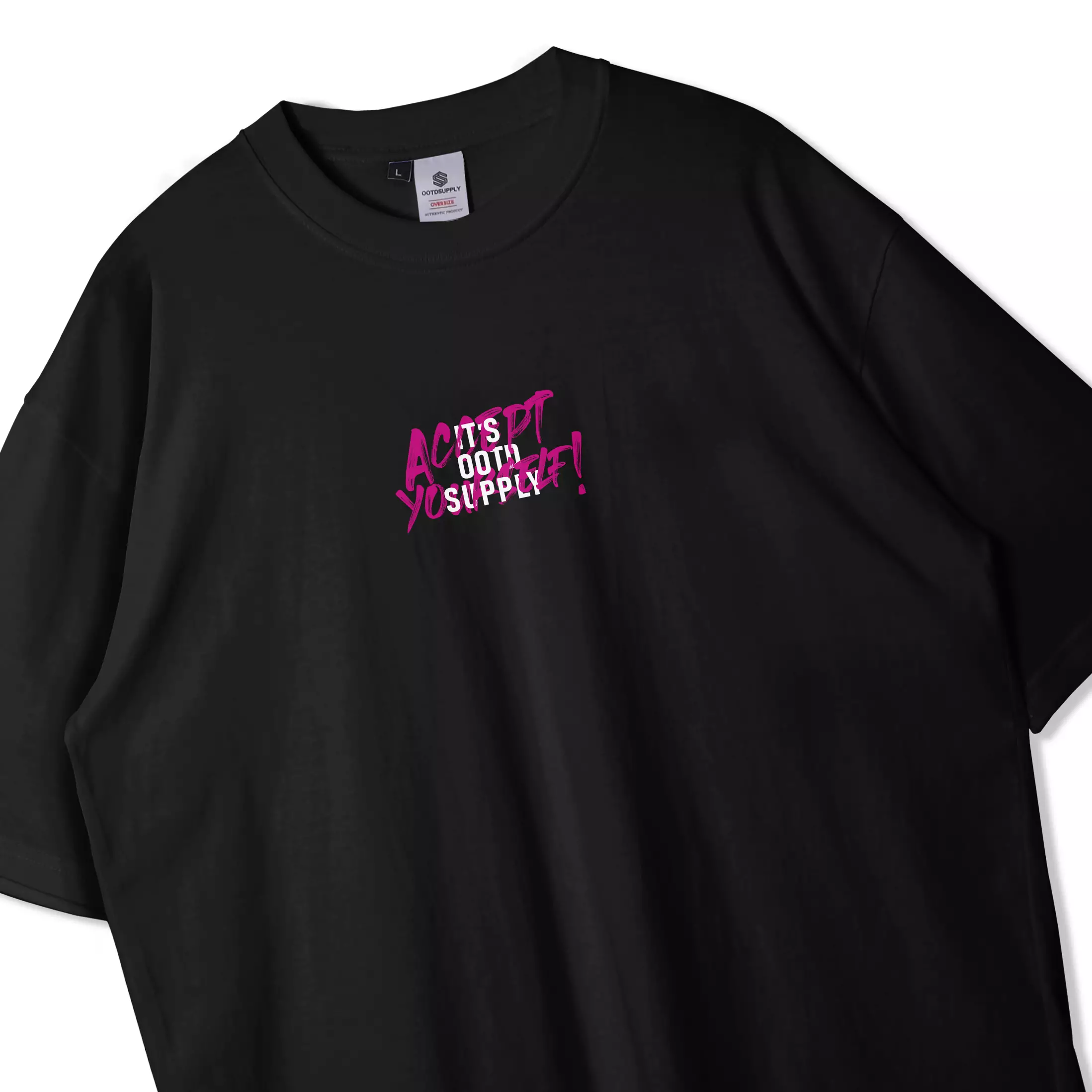 OOTDSUPPLY Oversized Tshirt Accept I Oversize Pria & Wanita