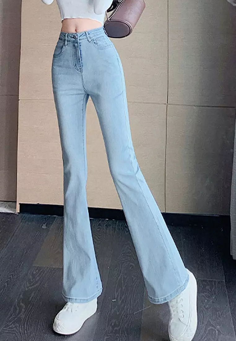 Buy Twenty Eight Shoes VANSA Slim High Waisted Flared Jeans VCW