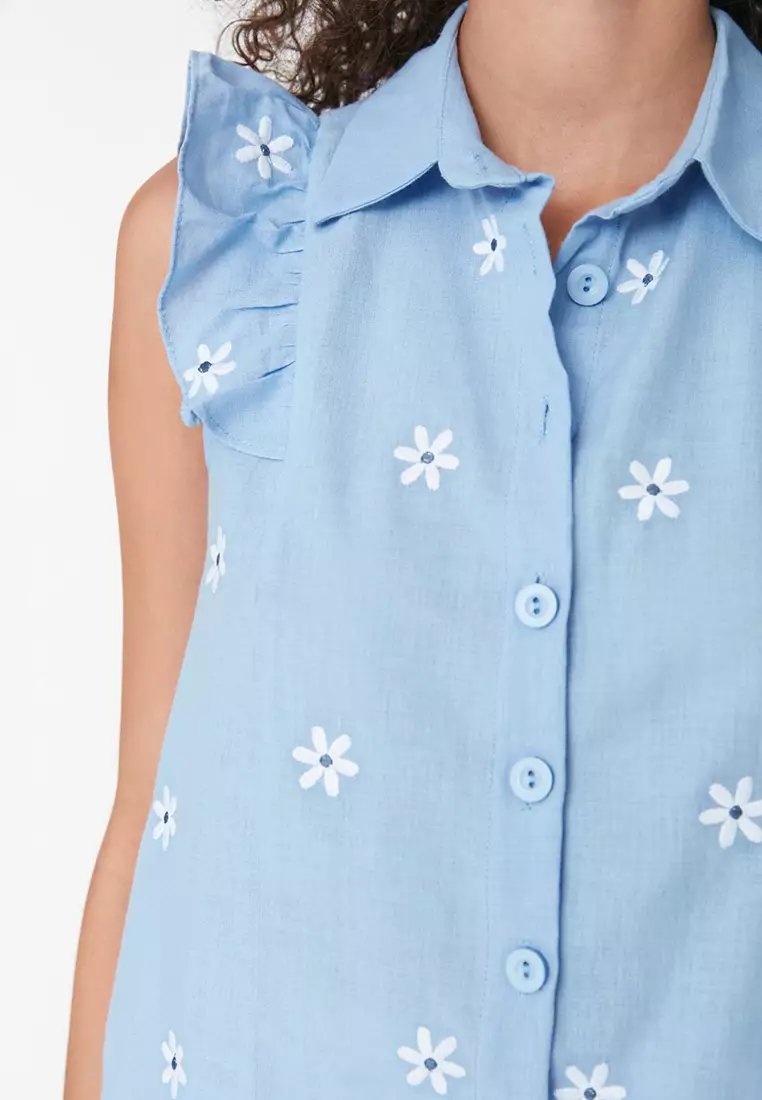 Embroidered Woven Shirt