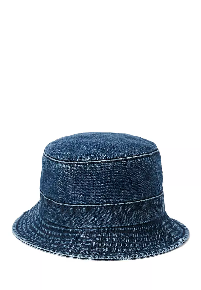 L HUMAN MADE ROUND DENIM BUCKET HAT