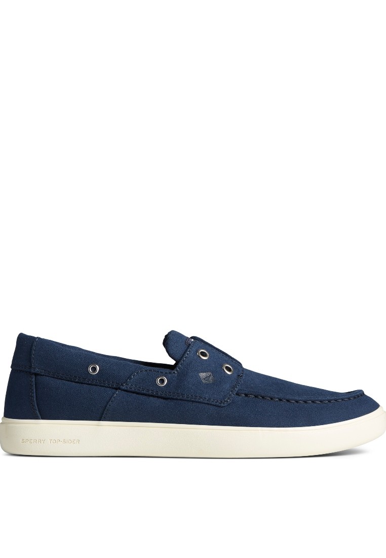 Sperry Men's Outer Banks 2-Eye Canvas Shoes - Navy Blue (STS23864)