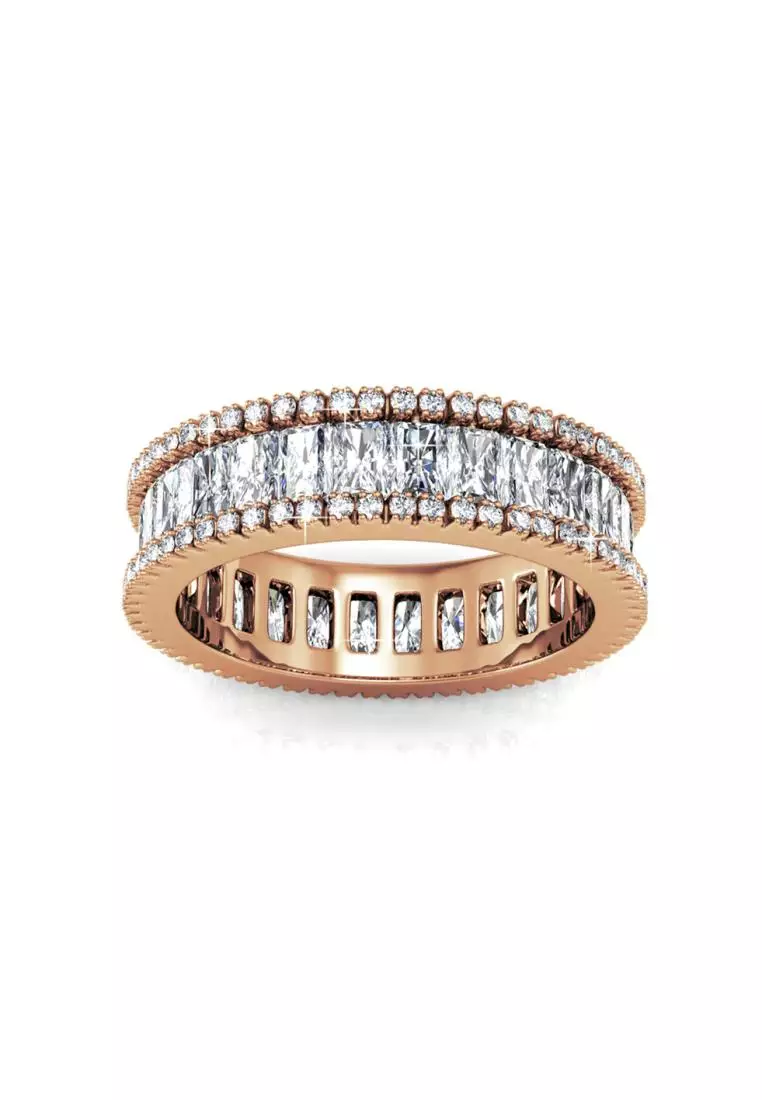 Glamour Lock Ring RG - Cincin Crystal Swarovski by Her Jewellery