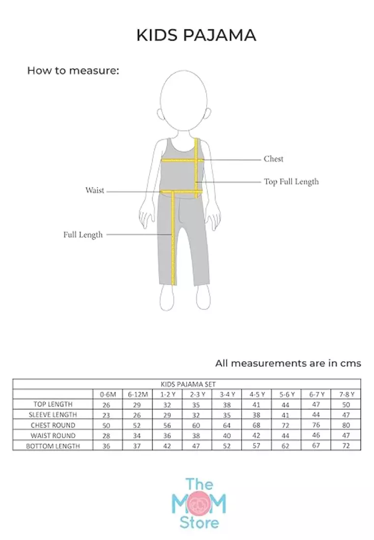 Baby and Kids Pajama Nightsuit Set- Fairy Princess