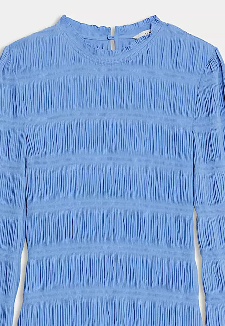 Shirred Midi Column Dress