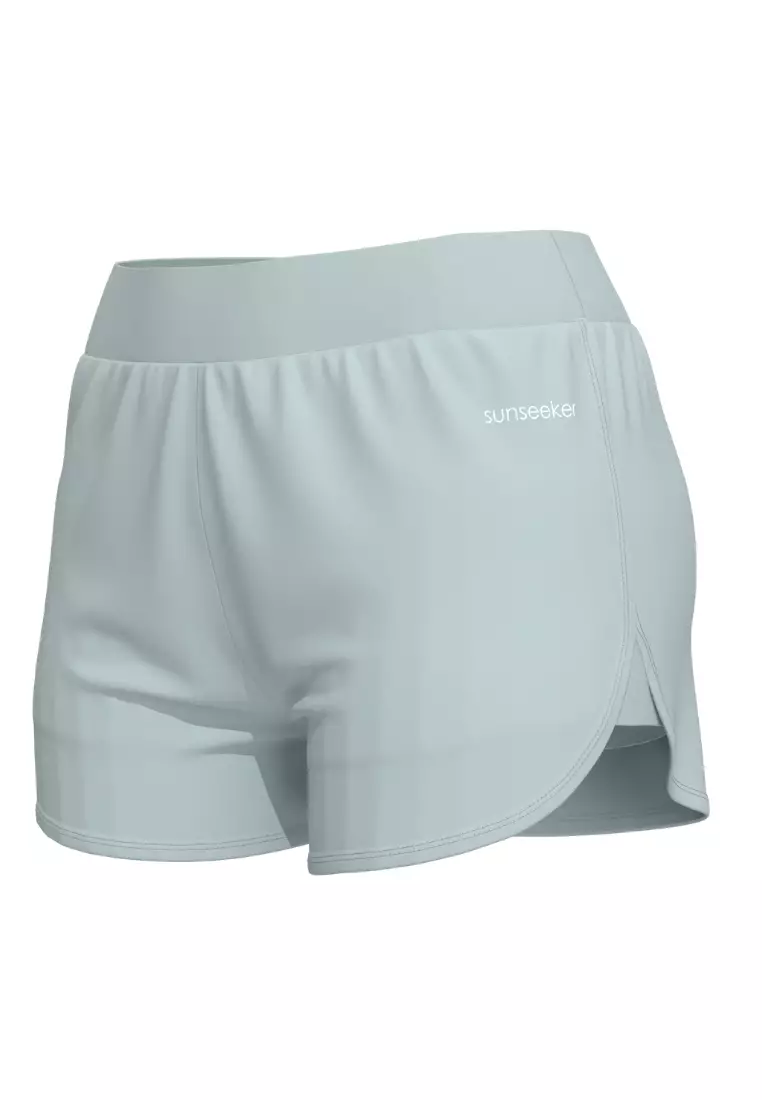 Supplementary Ladies Mist Green UV Beach Shorts