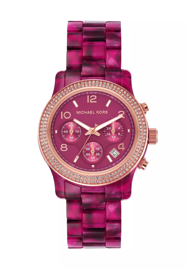 Michael kors new arrivals hot pink watch