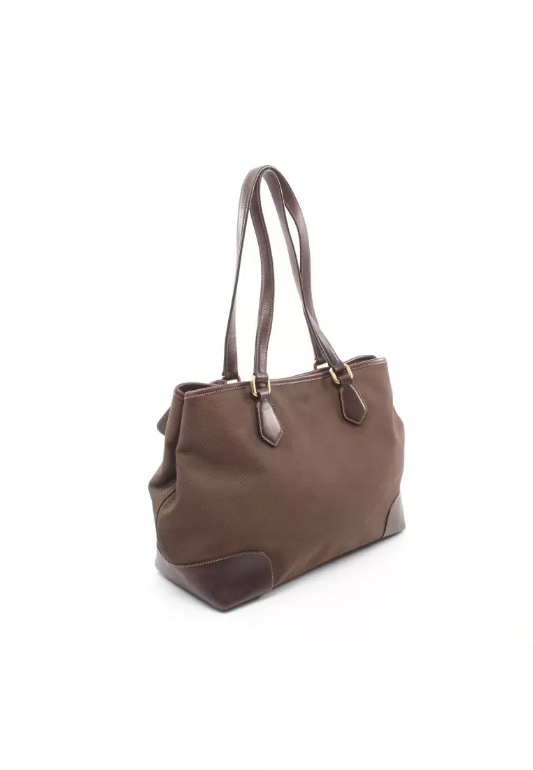 prada shoulder bag brown