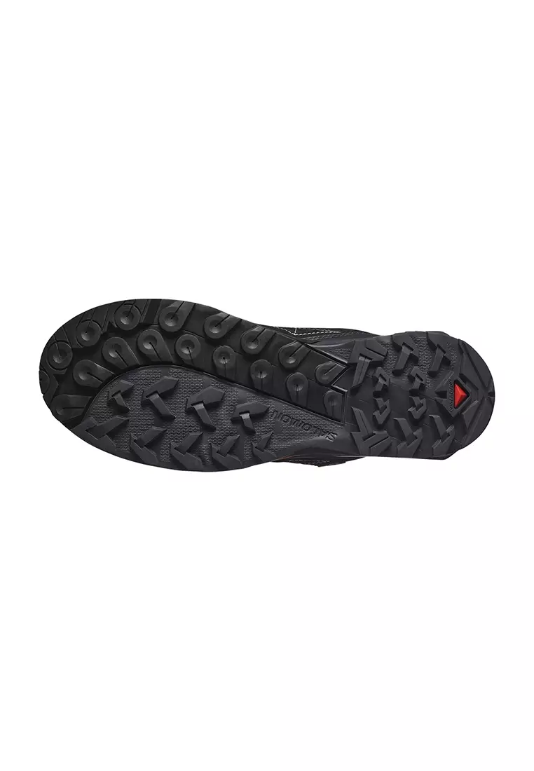 X ULTRA ALPINE GORE-TEX Women's Hiking Shoes in Nine Iron / Black / Red Orange