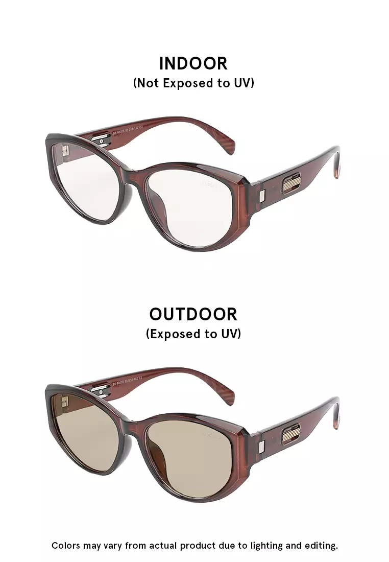 Unisex Photochromic Sunglasses - Glossy Black