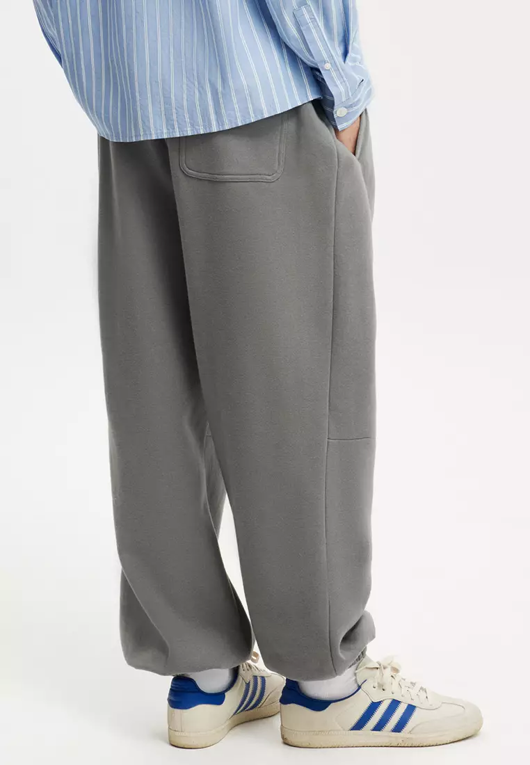 Wide Leg Fila X Weekday Gabe Sweatpants 450 GSM 'Anthracite