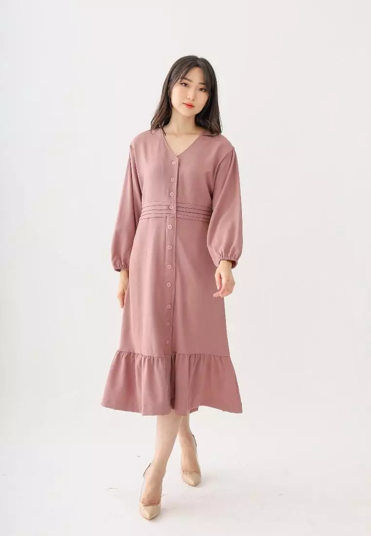Magica Long Dress Dusty Rose