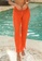 LYCKA orange LTH4161-European Style Beach Casual Pants-Orange 36D14US7A0DD28GS_4